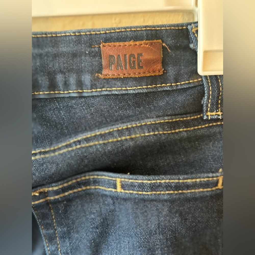 Paige Dark Wash Straight Jeans Size 24